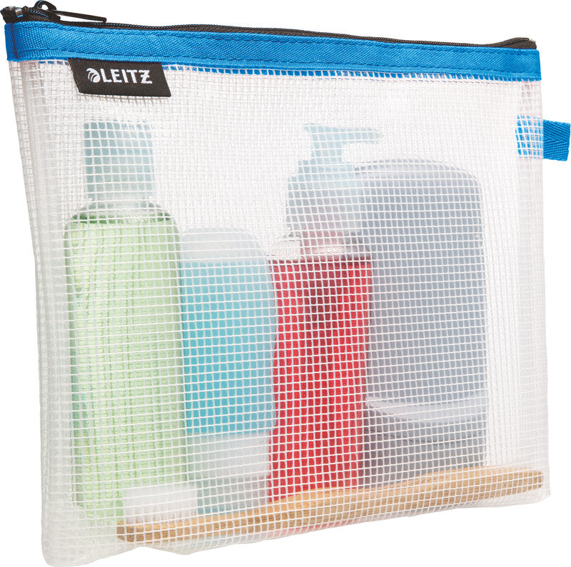 Leitz Kosmetiktasche – wasserfest – 240 × 170 × 30 mm – blau – EVA – 1 Stk.
