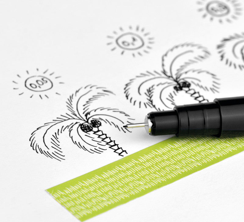 Pentel Pointliner Fineliner 0,3 mm – schwarz – wasserfest