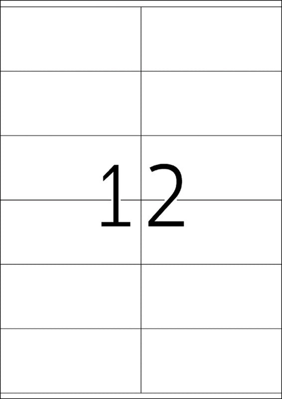HERMA Druckeretiketten, 105 mm × 48 mm, weiss, Papier, permanent, 1200 Etiketten