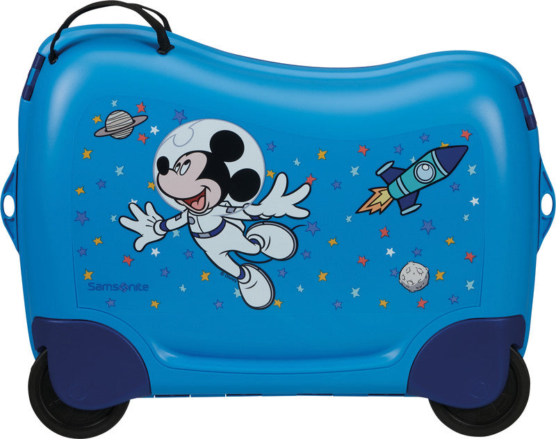 Samsonite Ride-on-Kindertrolley Dream2Go Rider Handgepäck – 30 l, 4 Rollen, Mickey Stars, 52 × 38 × 21 cm