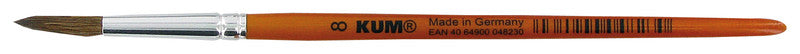 Kum Aquarellpinsel – Länge 130 mm, Grösse 8, Besatz Ponyhaar