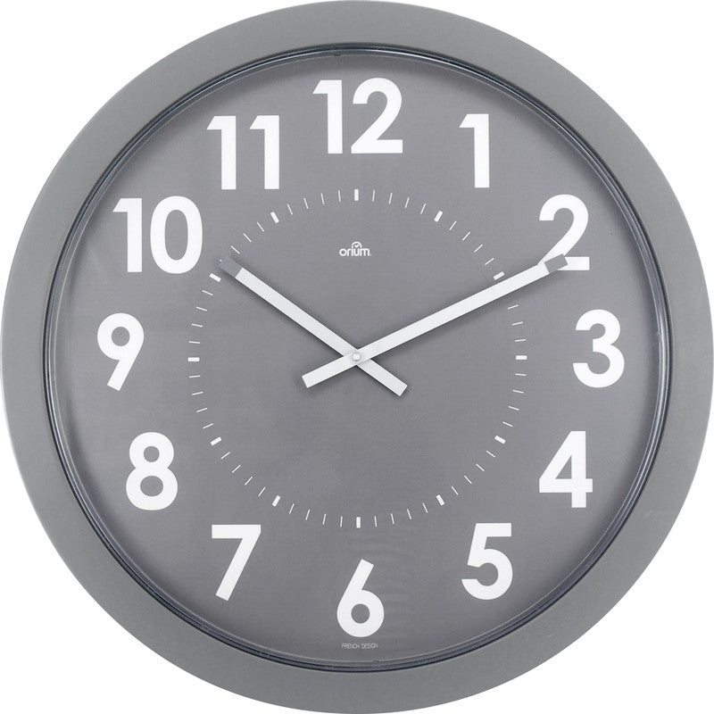 Orium by cep Orium Silent Wanduhr – Ø 55,0 cm, dunkelgrau, Kunststoff