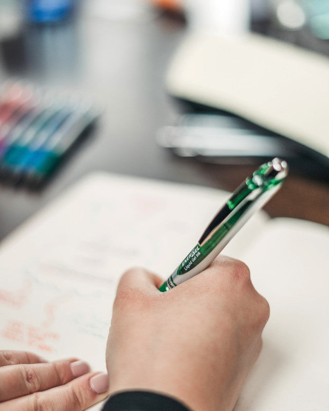 Pentel EnerGel X Gelschreiber – Grün, 0,7 mm, schnelltrocknend, Druck, nachfüllbar
