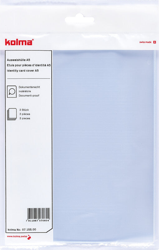 Kolma Stecketui – für A5 – Kunststoff, transparent – 3 Stück