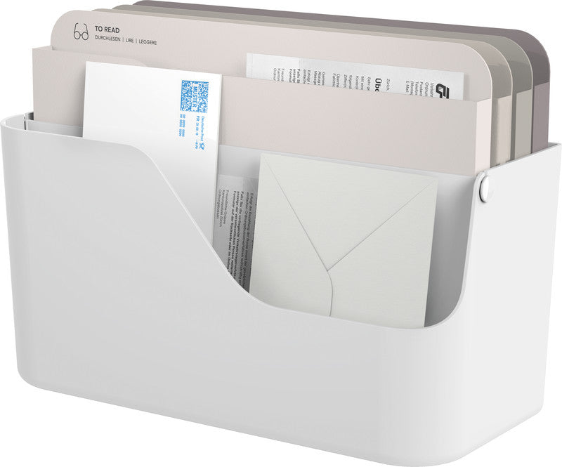 Rotho Briefkorb – Kunststoff, für A4, weiss, B 356 × H 160 × T 295 mm
