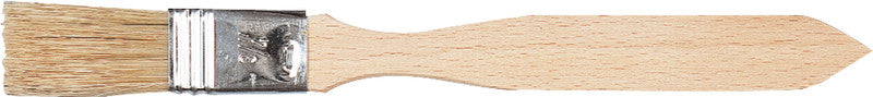Noname Flachpinsel – braun, Holz, Naturborsten, Breite 25 mm, Länge 204 mm, Schaftlänge 136 mm, Aluminiumzwinge