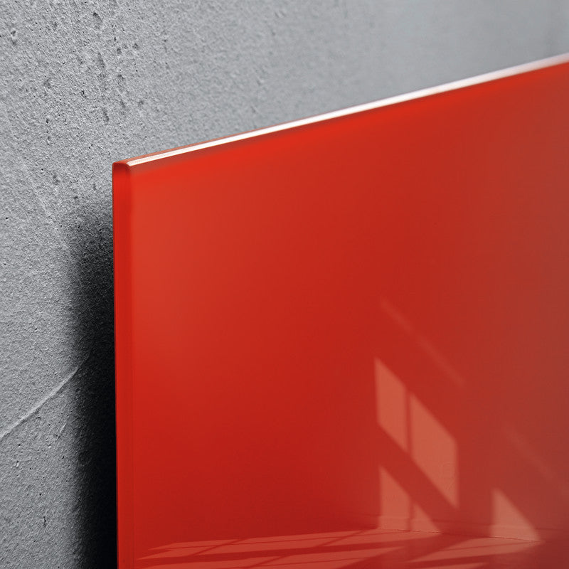 Sigel Whiteboard – 130 × 55 cm, Glas, magnetisch, Wandmontage, inkl. Magnetwürfel, Montagesatz