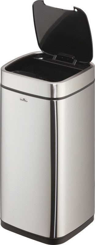 Durable Abfallcontainer – 21 l – mit Deckel – Edelstahl – Ø 270 × H 570 mm