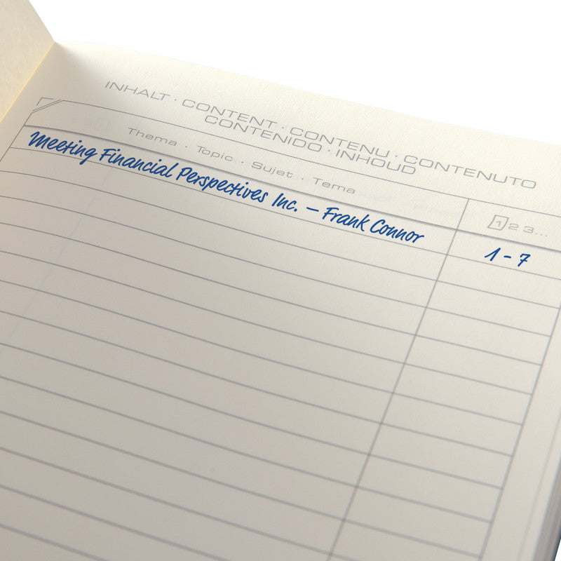 Sigel Notizbuch A4, liniert, Fadenheftung, 194 Seiten, 80 g/m² – schwarz