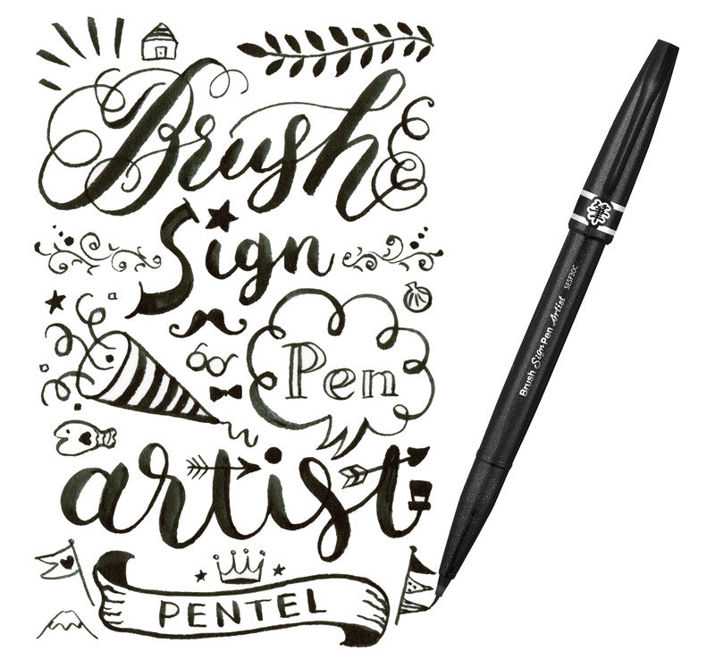 Pentel Filzstifte, Strichbreite 0,03–2 mm, auswaschbar, 1 Stk.