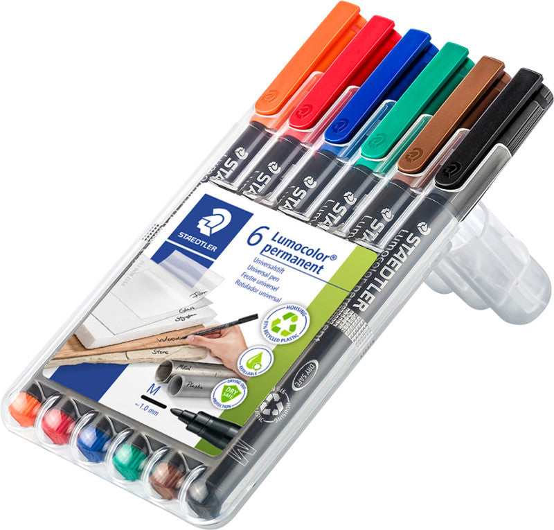 Staedtler Permanentmarker – sortiert, 6er Pack