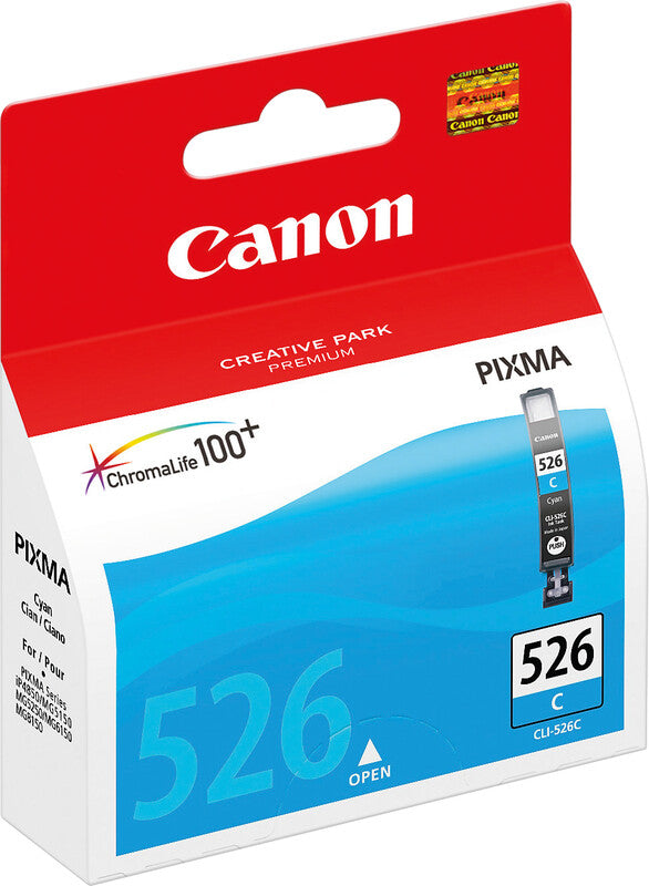 Canon Tintenpatrone CLI-526C, cyan, 530 Seiten – für Pixma-Modelle