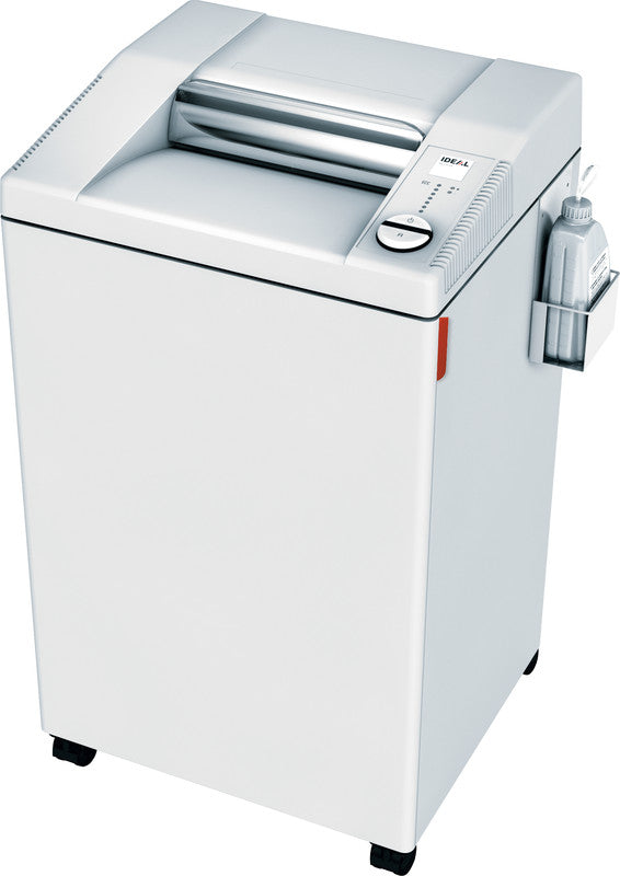 Ideal 3104/CC4 – Aktenvernichter, DIN P-4, Partikelschnitt 4 × 40 mm, 27 Blatt, 120 l, A3, mit automatischem Ölen