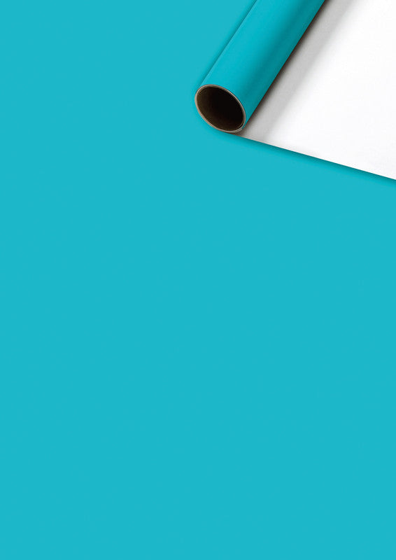 Stewo Geschenkpapier Rolle Everyday One Colour – türkis – 700 × 2000 mm – Gestrichenes Papier 70 g/m2