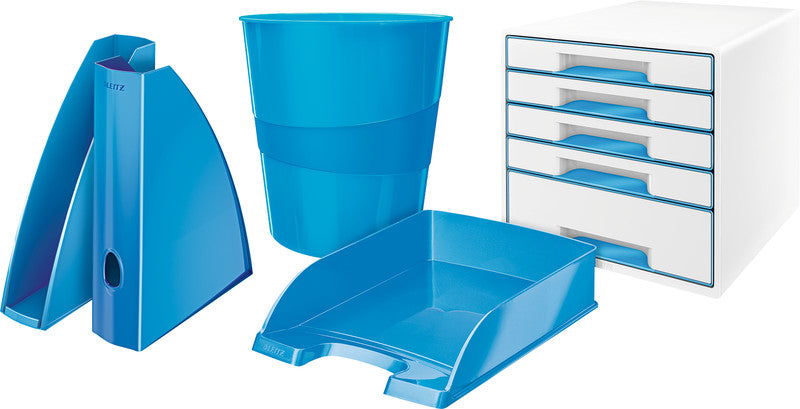 Leitz Stehsammler A4 – mit Griffloch, 75 × 312 × 258 mm, Blau, Kunststoff