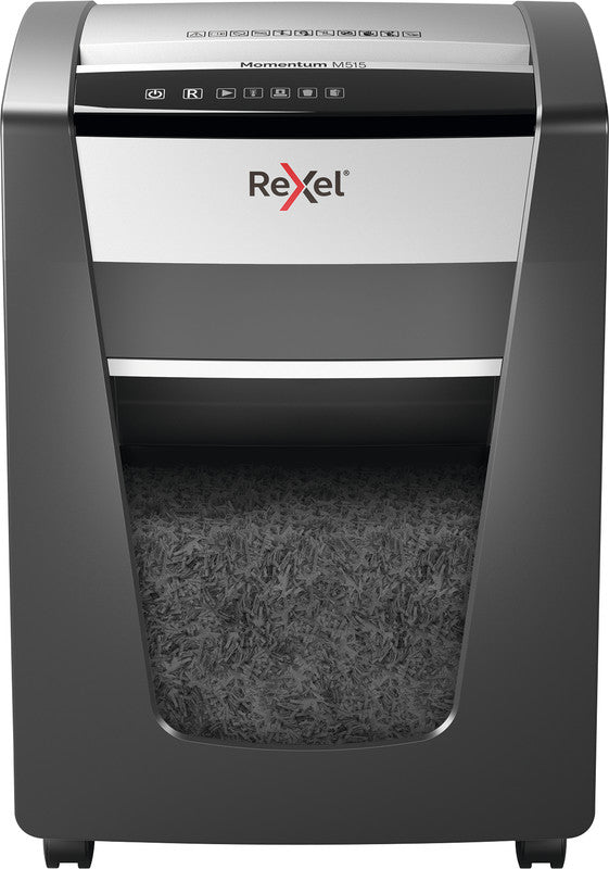 Rexel Momentum M515 – Aktenvernichter, DIN P-5, Mikroschnitt 2 × 15 mm, 15 Blatt, 30 l, A4