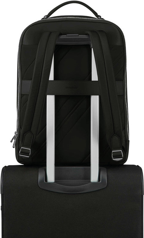 Samsonite Zalia 2.0 – Notebook-Rucksack – für 15,6" Notebook, 17,94 l, Nylon, Schwarz, RFID-Schutz