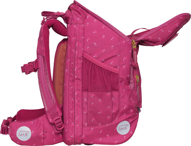 Beckmann Schulrucksack – Active Air Flx – Cherry – Recycelte Materialien