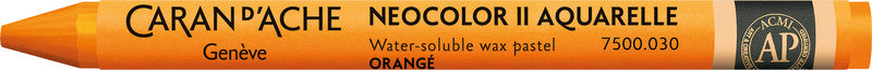 Caran d-Ache Caran d'Ache Neocolor II Aquarellfarbstift – Orange, Mine Ø 8,6 mm
