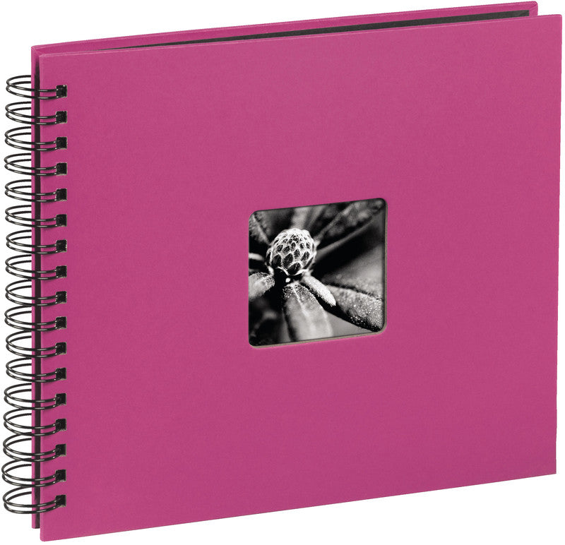 Hama Fotoalbum Wiro Fine Art – pink, mit Pergaminzwischenblättern, Papier, 360 × 320 mm