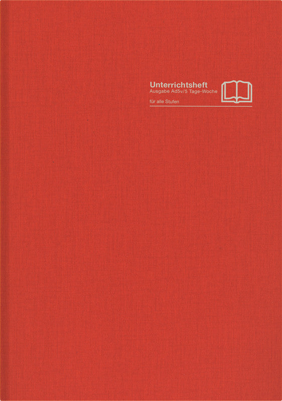 Verlag für unterrichtsm. Unterrichtsheft, A4, Hardcover, 128 Seiten, perforiert, 100 g/m² – Orange