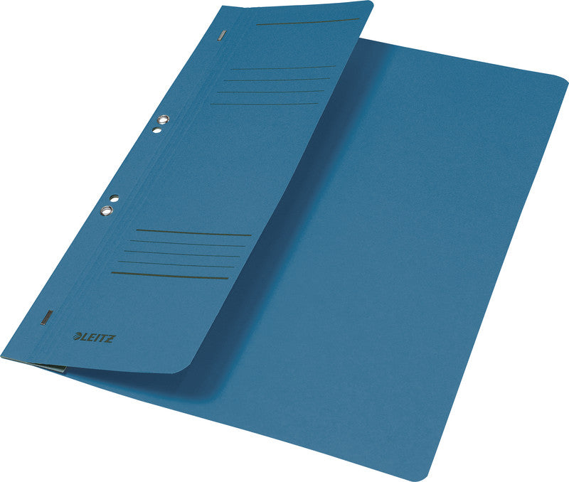 Leitz Schnellhefter – A4, Karton, blau, Beschriftungslinien, 250 g/m², 1 Stk.