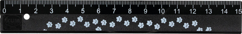 Kum Wandtafel-Lineal 15 cm – Kunststoff, sortiert, mit abgerundeten Ecken