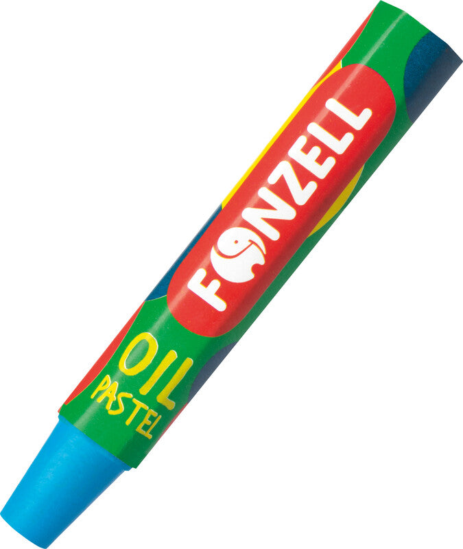 Fonzell Ölpastelle – Set – 12 Farben, für Papier, Karton & Holz