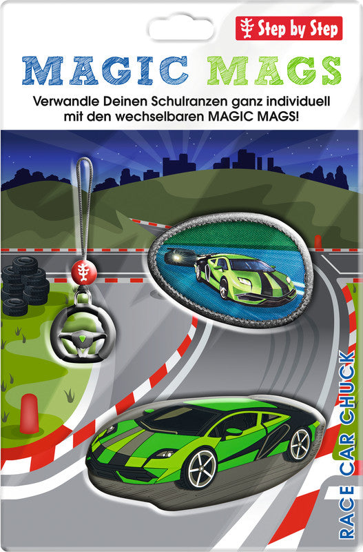 Step by Step Magic Mags Zubehörset – 3-teilig – Race Car Chuck – für Cloud, Space, 2in1 Plus und andere