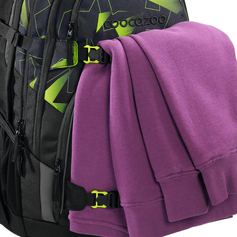 Coocazoo Rucksack Porter – Lime Flash – 30,0×44,0×23,0 cm – recycelter Bestandteil