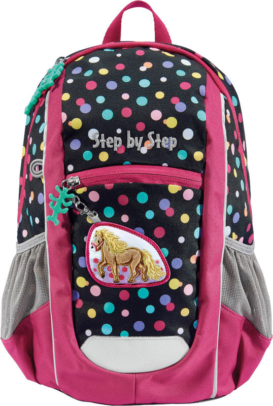 Step by Step Kindergartenrucksack MAXI – 2-teilig – Pony Lotta – 24 × 34 × 15 cm – Recycelte Materialien