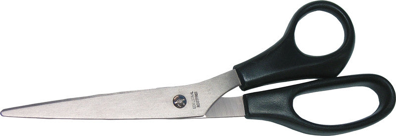 Wedo Universalschere – 21,0 cm, Stahl, für Rechts- und Linkshänder, spitz, Kunststoffgriffe, schwarz