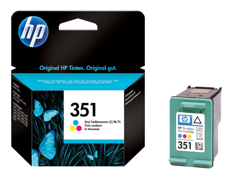 HP Tintenpatrone 351, Farbe, 170 Seiten – für Tintenstrahldrucker/Multifunktionsgeräte