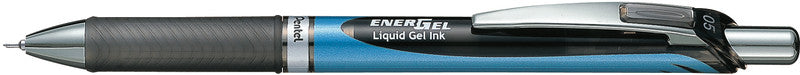 Pentel EnerGel Xm RT Extra Fine – Tintenroller, schnelltrocknend, 0,5 mm, schwarz, für Linkshänder