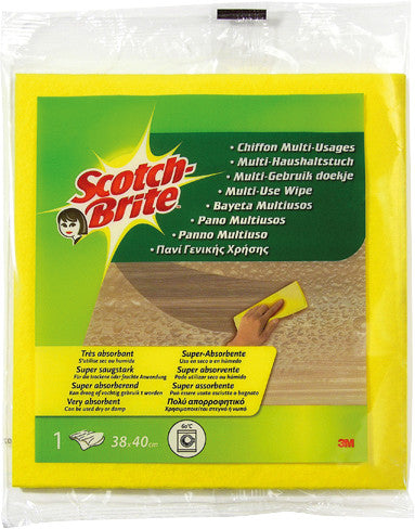 Scotch-Brite Mikrofaser-Multifunktionstuch, waschbar bis 90°C – für alle Oberflächen, sortiert, 1 Stück