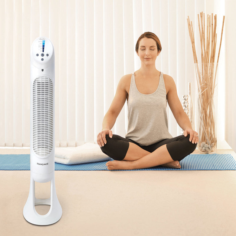 Honeywell Turmventilator QuietSet – 23 W, 5 Stufen, oszillierend, Timer, Fernbedienung
