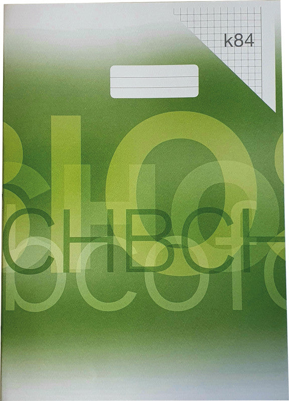 Schulheft – A4 – kariert 5 mm – 40 Seiten – 90 g/m² – gebunden – grün, Blauer Engel