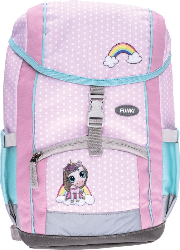 Funki Rucksack A4 PLUS+ – Süsses Einhorn – Rosa – B 35,0 × H 26,0 × T 17,0 cm