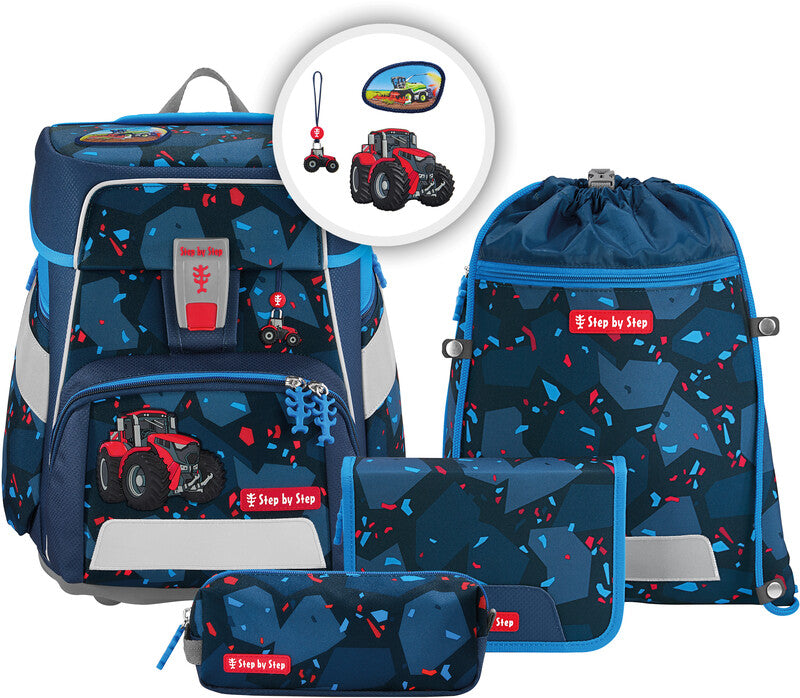 Step by Step Schulrucksack-Set Space – 5-teilig – Tractor Freddy