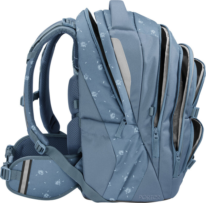 Coocazoo Rucksack Porter – Bloomy Daisy – aus 100% recyceltem rPET – B 30,0 cm × H 46,0 cm × T 23,5 cm