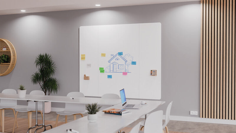 Legamaster Wall-Up Whiteboard – Emaille, magnetisch, rahmenlos – 200 × 119,5 cm