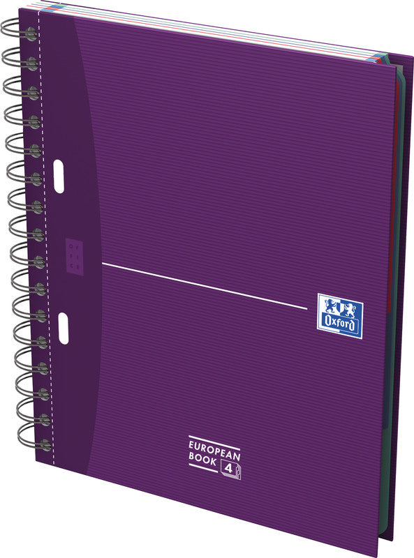 Elba Oxford – Collegeblock Essentials, 100 Blatt, 2-fach gelocht, perforiert, 90 g/m² – sortiert, für SCRIBZEE-App