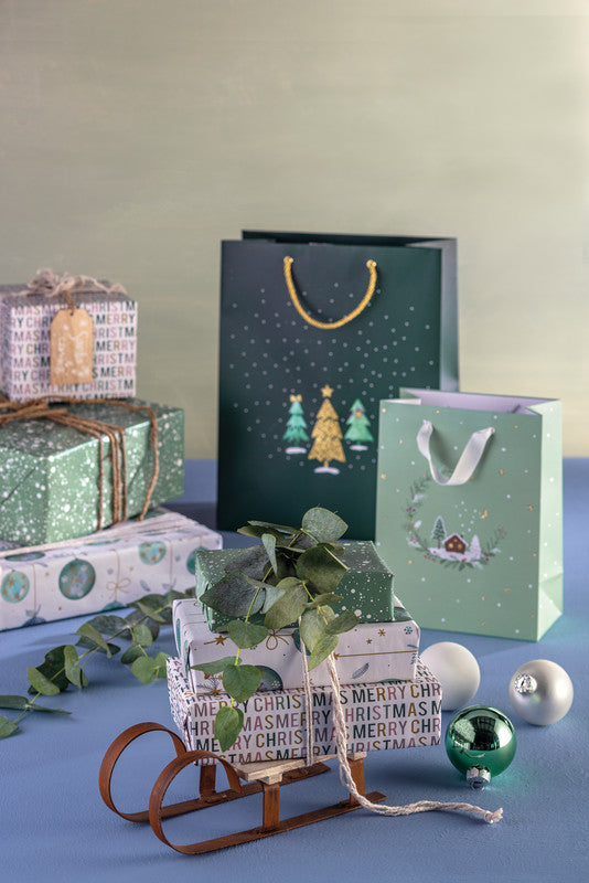 Zoewie Tragetasche – Peaceful Christmas – Papier, 200 g/m2, mattkaschiert – 170 × 225 × 92 mm