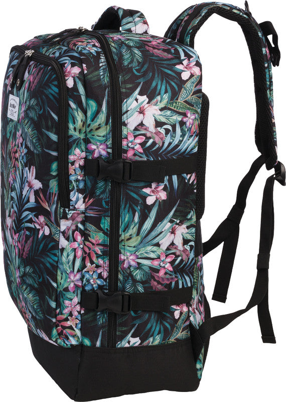 Bestway Cabin Pro Notebook-Rucksack – 40 l, wasserabweisend, Kunststoff, dunkelgrün/rosa