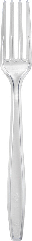 Noname Kunststoffgabel – 19 cm, transparent, 25 Stück