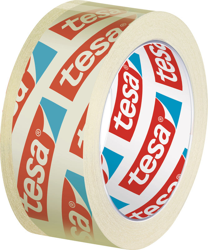 TESA Büro-Klebeband – permanent, klar, Kunststoff, 15 mm × 33 m, Kern Ø 26 mm