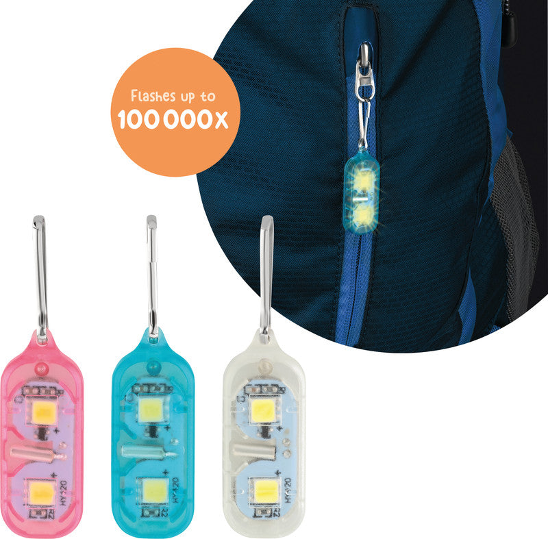 Trendhaus ABC Champions Sicherheits-Leuchte – 2 Stück, Farbe sortiert, B 1,7 × H 6,3 cm