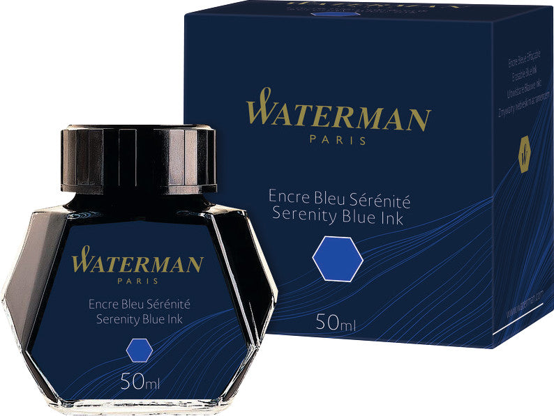 Waterman Tinte für Kolbenmechanik, Konverter – blau, geruchsarm, 50 ml
