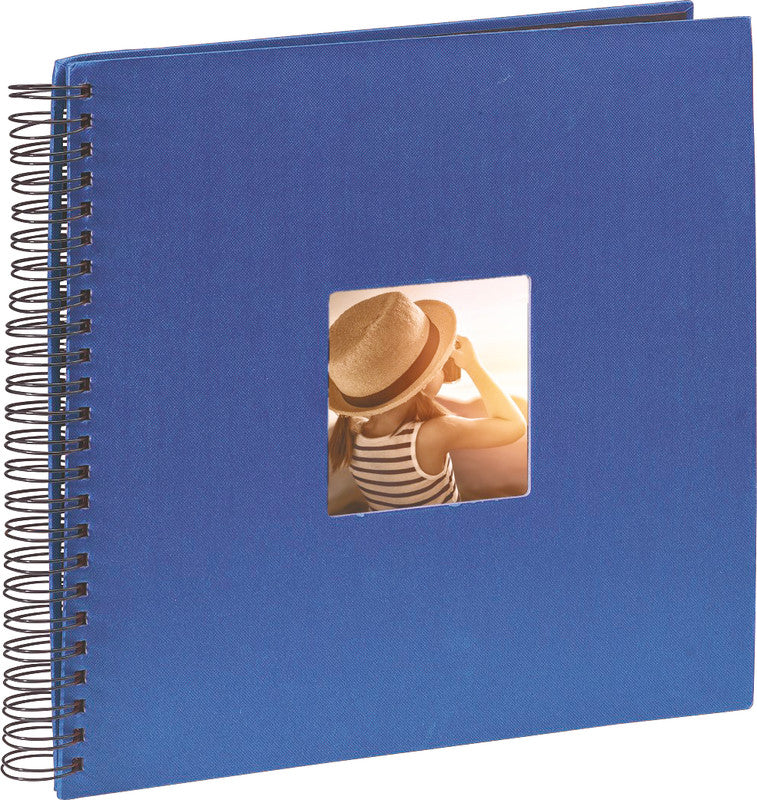 Hama Fotoalbum Wiro Fine Art – blau, mit Pergaminzwischenblättern, Papier, 360 × 320 mm