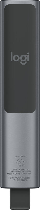 Logitech Spotlight Plus Remote B2B – Presenter – Hervorheben, Bluetooth, 2,4 GHz, Reichweite 30 m